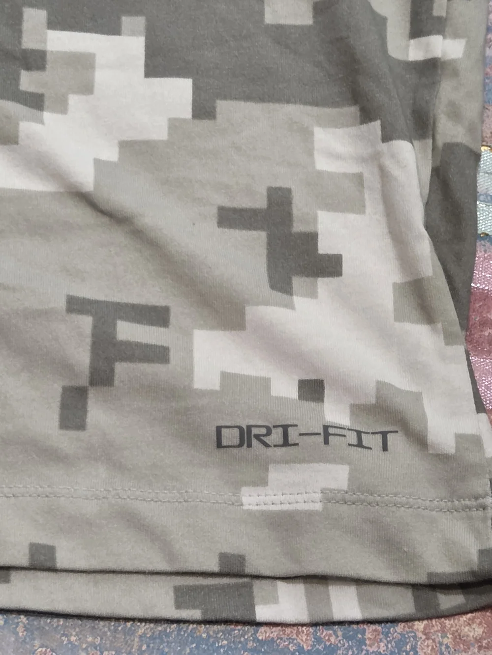 Nike NFL Houston Texans Gray White Camo Short Sleeve Tee